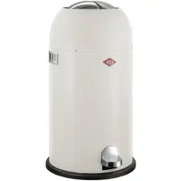 Wesco Kickmaster Prullenbak | Pedaalemmer | 33 Liter | Metaal - Mat zand | Afvalemmer - Made in Germany