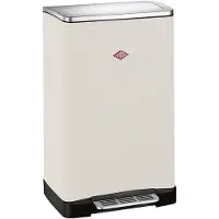 Wesco Big Double Boy Afvalscheider | 36 Liter | Duo Pedaalemmer (2x18 Liter) | Metaal - Mat zand | Prullenbak