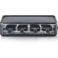 Severin RG 2365 Black Line gourmetstel - PFAS vrije baklaag - 8 Personen - Temperatuurinstelling - Vaatwasserbestendig - 8 Pannetjes met parkeerfunctie