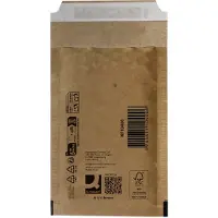 Q-CONNECT luchtkussenenveloppen, bruin, 1-A, 120 x 175 mm, doos van 200 stuks