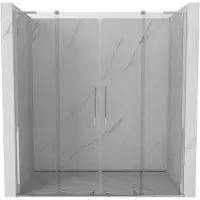 Mexen Velar L Duo schuifdouchedeur 200 , transparant, chroom - 871-200-003-02-01