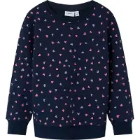 Name it Sweatshirt 'Davina' saffier / lila / lichtroze