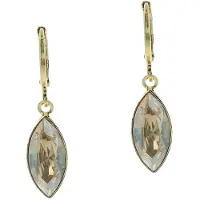 Otazu gold plated oorbellen met Swarovski kristallen Blossom female
