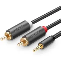 UGREEN - kabel - audiokabel 3,5 mm mini-jack - (mannelijk) - 2RCA - (mannelijk) - 1,5 - m - (AV102)