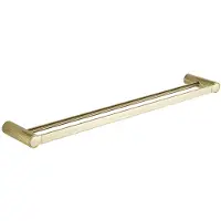 Mexen Base dubbele handdoekhouder, goud - 7088225-50