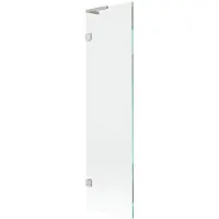 Mexen Lunar L badwand 1-delig 50 x 150 , transparant, geborsteld nikkel - 897L-050-000-97-00