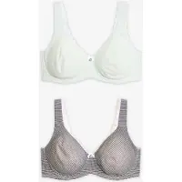 Bonprix Niet-gevulde T-shirt bh met beugels en biologisch katoen (set van 2) maat 75