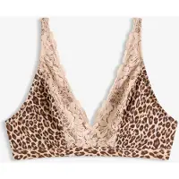 Bonprix Bralette zonder beugels met zachte voering en luipaardprint maat 75