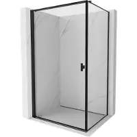 Mexen Mist-B draaibare douchecabine links 70 x 95 , zwart frame, zwart - 8A2T-070-095-70-70-L