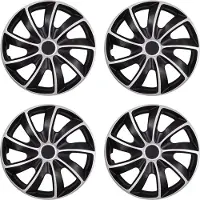Quad NRM BICOLOR wieldoppen 17 " - Set van 4 stuk - Zwart met Zilver