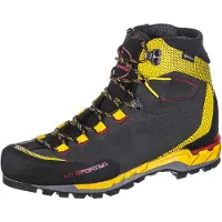 La Sportiva - Heren wandelschoenen - Trango Tech Leather GTX Black/Yellow voor Heren - Maat 43,5 - Zwart