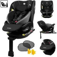 Tulano Loom 45 i-Size Autostoel 360° Draaibaar - Meegroeiend Kinderzitje met Isofix (40-150 cm) - Zwart