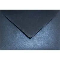 Netuno Metallic (parelmoer) blauwe enveloppen A6 - 125 x 175 mm - 25 stuks - NK natgelijmde - 120 gram - Aster Metallic -