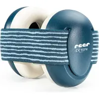 Reer Oorbescherming baby - gehoorbescherming compact - verstelbare hoofdband 47-54 cm - bescherming tegen schadelijke geluiden - koptelefoon gehoorbescherming