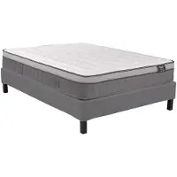 Vente-unique Set decoratieve bedbodem + matras met pocketveren, 7 zones en schuim met vormgeheugen ASGARD van YSMÉE 30 cm dik - 160 x 200 cm