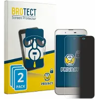 BROTECT - privacy screenprotector voor Sharp Aquos SHV37 - Folie Beschermfolie Blauwlichtfilter 2 Stuks