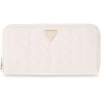 GUESS portemonnee Stacey SLG Zip Around Wallet Cream White crème