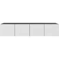 MargaretHadas24 Margaret Hadas24 TV-kast Mio, TV-meubel, TV-kast, 200 cm, modern design, geschikt voor wandmontage, woonkamer, zwarte of witte kleur