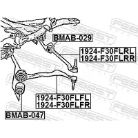 FEBEST Draagarm, wielophanging 1924-F30FLRL