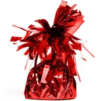 We Fiesta 12x Ballon gewichtje Rood 170 gram - Ballongewicht Gewicht Ballonnen Feest Accesoires Thema Party Tafeldecoratie Tafel Decoratie