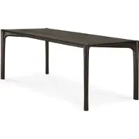 Ethnicraft PI Tisch lackiertes Teak dunkelbraun rechteckig