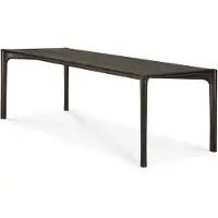 Ethnicraft PI Tisch lackiertes Teak dunkelbraun rechteckig