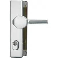 ABUS Greepenset, Veiligheidsbeslag Abus HLZS814 Drcker/plaat F1 aluminium (Deurset)