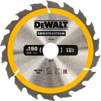 DeWalt cirkelzaagblad 190x30x2,6mm 18T
