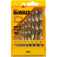 DeWalt 10-delige Metaalborenset HSS-G