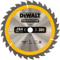 DeWalt - Cirkelzaagblad 184 x 16 mm, 30 tanden DT1940