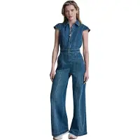 DKNY Dw2300008 Wide Leg Jumpsuit Met Korte Mouwen