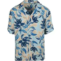 Shiwi Overhemd 'Vic' lichtblauw / donkerblauw / lichtoranje / wit