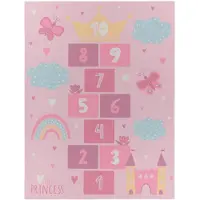 TT Home Kinderkamer tapijt tapijt kinderkamer tapijt antislip hart wolk vlinder 160 x 220 cm Rechthoek 160 x 220 cm Rechthoek Roze