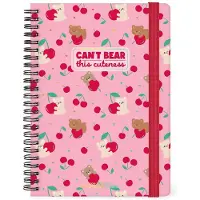 Legami AGENDA 2026-2027 - 16mnd - WEEK OP 2 BLADZIJDEN - A5 - VERTICAAL - SPIRAAL BINDING - TEDDY BEAR PINK