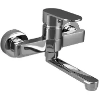Aquanello Casa Eenhendel Keuken Muurkraan Chroom met uitloop 15 cm CR-1415-CS