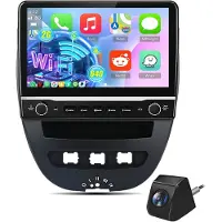 Hexinex Autoradio - Geschikt voor Peugeot 107, Toyota Aygo & Citroen C1 - Android 14 - 2+64GB - Apple Carplay & Android Auto - Achteruitrijcamera
