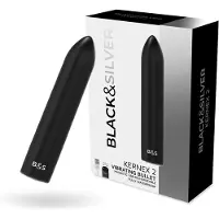 BLACK&SILVER BLACK and SILVER | Black and silver Bullet Vibrating Kernex 2 Black