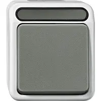 Merten Taster, vergrendelingsmechanisme, MEG3150-8029, lichtgrijs, 1-polig, AQUASTAR