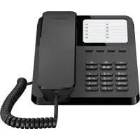 Gigaset DESK 400, Analoog telefoon, draadloos handset, 10 contacten, zwart