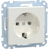 Merten SCHUKO-stopcontact StK MEG2301-0619, polarwit, systeem M