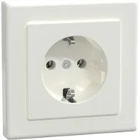 Merten stopcontact systeem M, Polarwit, MEG2301-1519, 1 stuk.