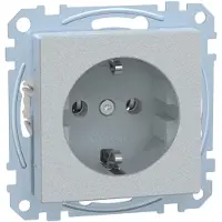 Schneider Electric SCHUKO-stopcontact StK MEG2301-0460, aluminium, systeem M
