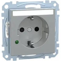 Merten Steckdose systeem M, aluminium, MEG2305-0460 (MEG2305-0460)