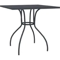 Syfax Tuintafel 80x80x72,5 cm staal gaas antracietkleurig