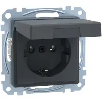 Merten MEG2311-0414 Wandcontactdoos System M Antraciet 1 stuk(s)