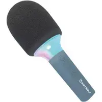 KIDYWOLF KIDYMIC Blauw – Draadloze Karaoke Microfoon voor Kinderen met Bluetooth, LED Lichteffecten & Stemvervorming
