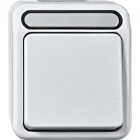 Merten wisselcontactdoos MEG3116-8019, polarwit, 1-polig, AQUASTAR