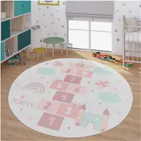 TT Home Kinderkamer tapijt tapijt kinderkamer tapijt antislip hart wolk vlinder 200 x 200 cm Rechthoek 200 x 200 cm Rechthoek beige