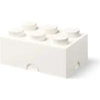 LEGO Opbergbox Brick 6 White