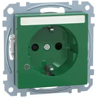 Merten stopcontact SCHUKO MEG2303-0304, groen, systeem M